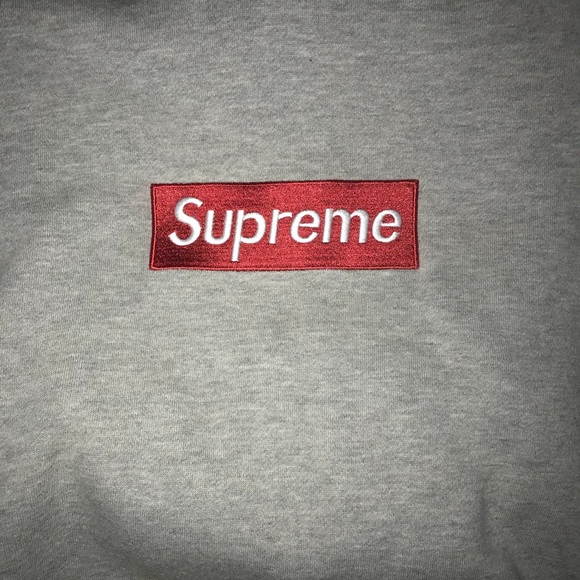 Gray supreme box logo